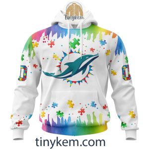 Miami Dolphins Autism Tshirt, Hoodie With Customized Design For Awareness Month