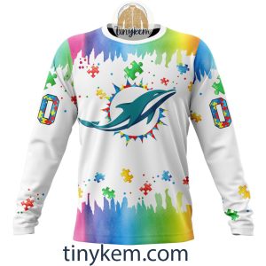 Miami Dolphins Autism Tshirt Hoodie With Customized Design For Awareness Month2B4 fFdfe