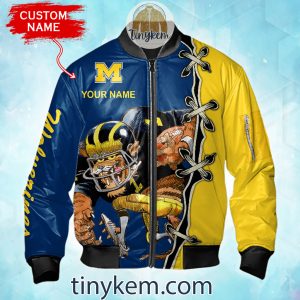 Michigan Wolverines Custom Name Bomber Jacket