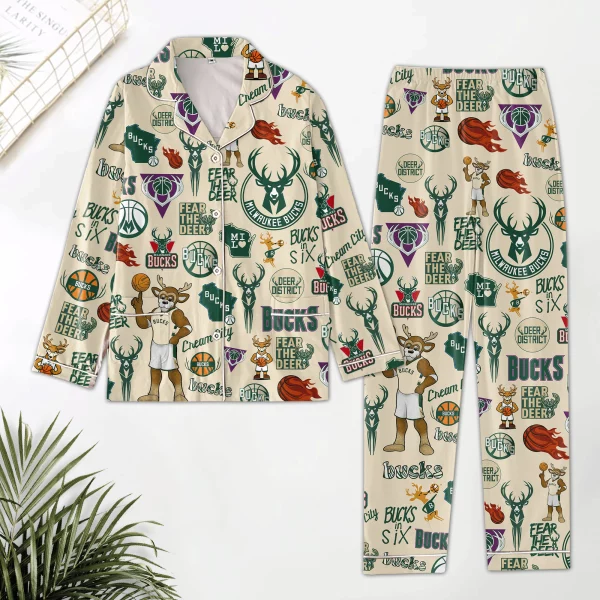 Milwaukee Bucks Icons Bundle Pajamas Set