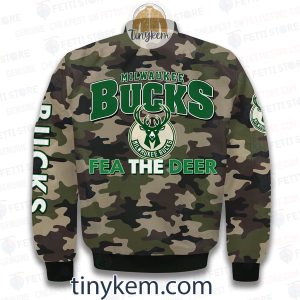 Milwaukee Bucks Military Camo Bomber Jacket2B3 5nNB4