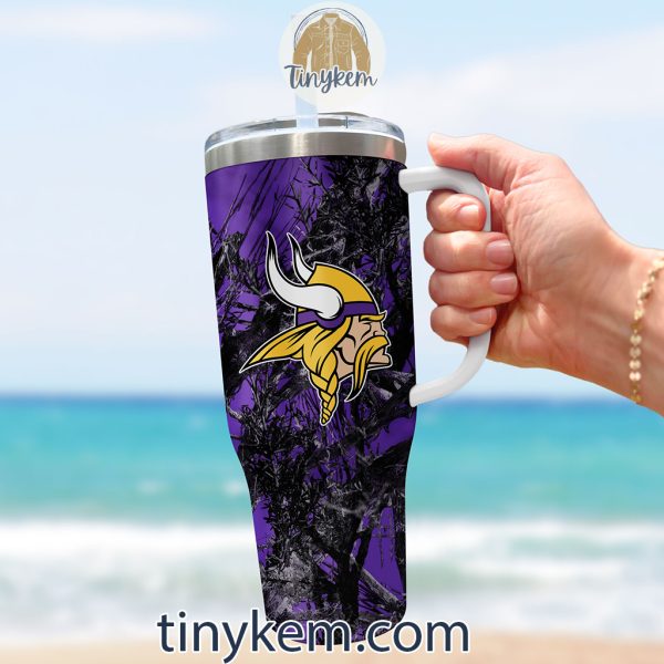 Minnesota Vikings Realtree Hunting 40oz Tumbler