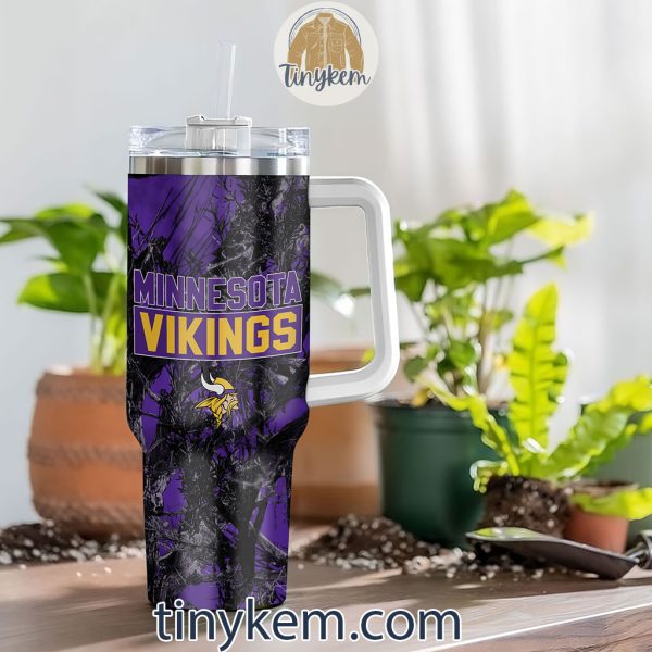 Minnesota Vikings Realtree Hunting 40oz Tumbler