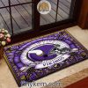 Michigan Wolverines Stained Glass Design Doormat