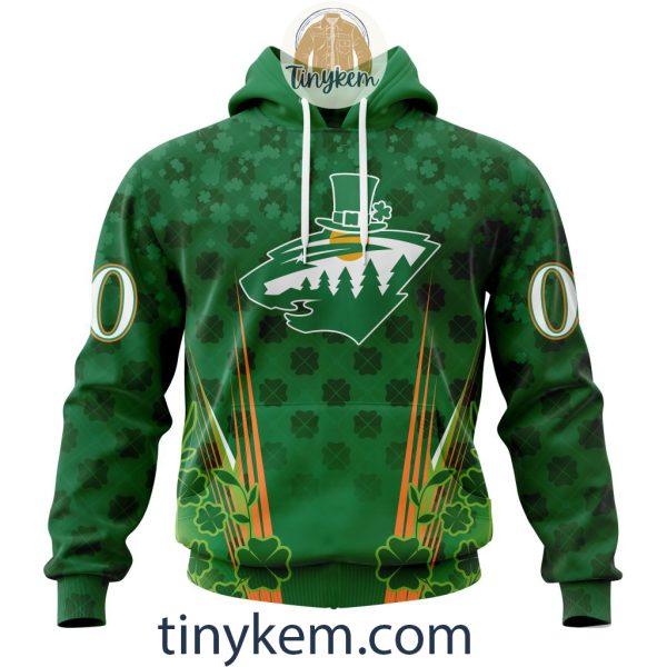 Minnesota Wild Shamrocks Customized Hoodie, Tshirt: Gift for St Patrick’s Day