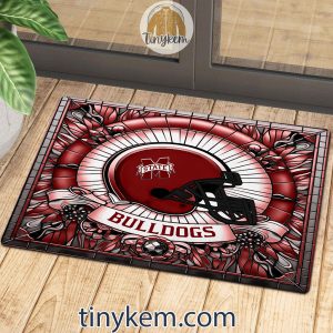 Mississippi State Bulldogs Stained Glass Design Doormat2B3 87po7