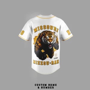 Missouri Tigers Goodyear Cotton Bowl Customized Baseball Jersey2B3 8l45T