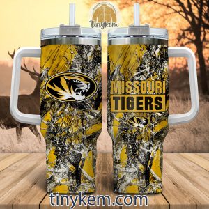 Missouri Tigers Customized 40oz Tumbler With Glitter Printed Style