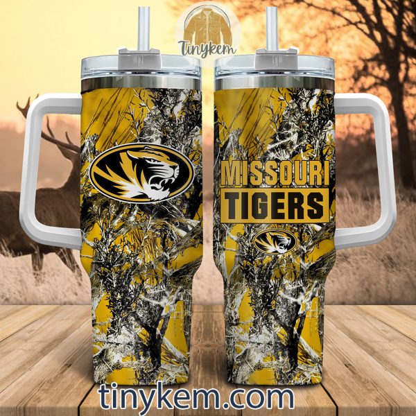 Missouri Tigers Realtree Hunting 40oz Tumbler