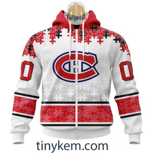 Montreal Canadiens Autism Awareness Customized Hoodie Tshirt Sweatshirt2B2 8TyTR