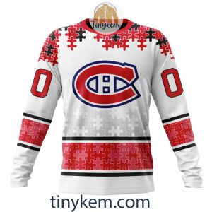Montreal Canadiens Autism Awareness Customized Hoodie Tshirt Sweatshirt2B4 UW9yh