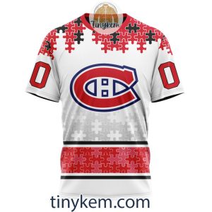 Montreal Canadiens Autism Awareness Customized Hoodie Tshirt Sweatshirt2B6 J7zgk