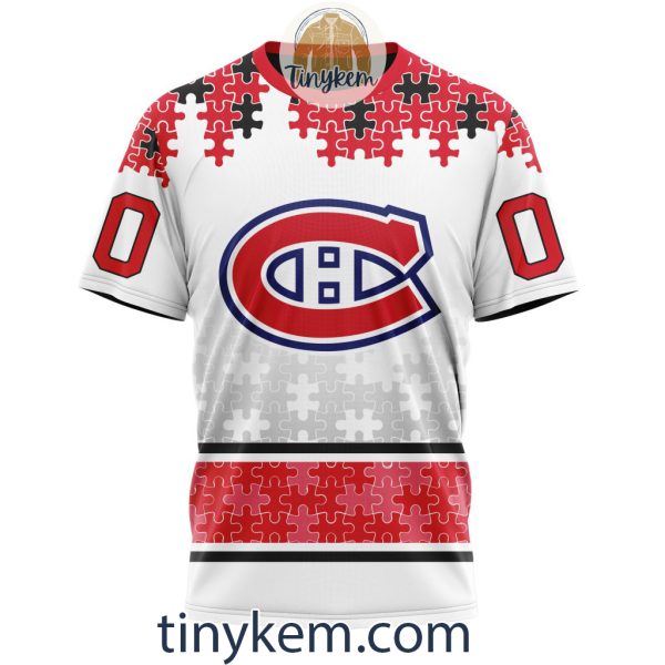 Montreal Canadiens Autism Awareness Customized Hoodie, Tshirt, Sweatshirt