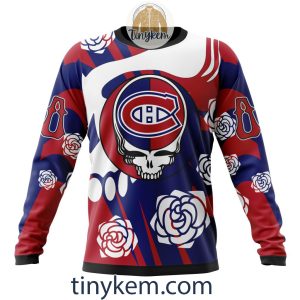 Montreal Canadiens Customized Hoodie Tshirt With Gratefull Dead Skull Design2B4 Y9SRT