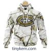 Nashville Predators Customized Hoodie, Tshirt With White Winter Hunting Camo Design