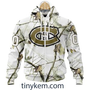 Montreal Canadiens Customized Hoodie Tshirt With White Winter Hunting Camo Design2B2 29Amr