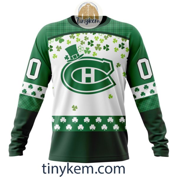 Montreal Canadiens Hoodie, Tshirt With Personalized Design For St. Patrick Day