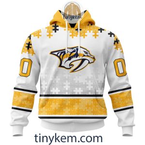 Nashville Predators Hoodie, Tshirt With Personalized Design For St. Patrick Day