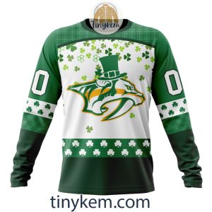 Nashville Predators Hoodie Tshirt With Personalized Design For St Patrick Day2B4 PRjqr