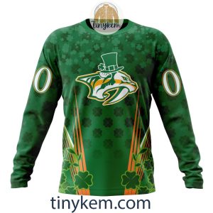 Nashville Predators Shamrocks Customized Hoodie Tshirt Gift for St Patricks Day2B4 lP3mR