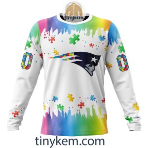 New England Patriots Autism Tshirt Hoodie With Customized Design For Awareness Month2B4 6dmvW