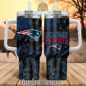New England Patriots Personalized 40Oz Tumbler With Glitter Printed Style