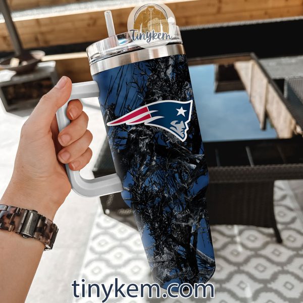 New England Patriots Realtree Hunting 40oz Tumbler