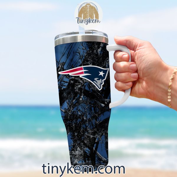 New England Patriots Realtree Hunting 40oz Tumbler