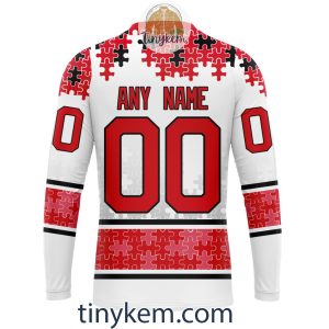 New Jersey Devils Autism Awareness Customized Hoodie Tshirt Sweatshirt2B5 HiDmd
