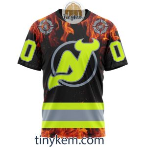 New Jersey Devils Firefighters Customized Hoodie Tshirt Sweatshirt2B6 mXca0