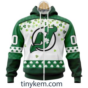 New Jersey Devils Hoodie Tshirt With Personalized Design For St Patrick Day2B2 aA9MJ