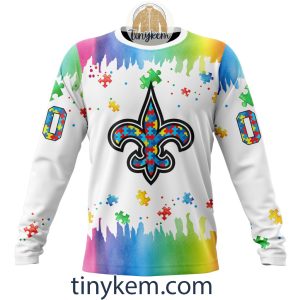 New Orleans Saints Autism Tshirt Hoodie With Customized Design For Awareness Month2B4 2E3E0