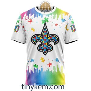 New Orleans Saints Autism Tshirt Hoodie With Customized Design For Awareness Month2B6 DJsfd