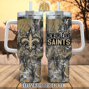 New Orleans Saints Realtree Hunting 40oz Tumbler