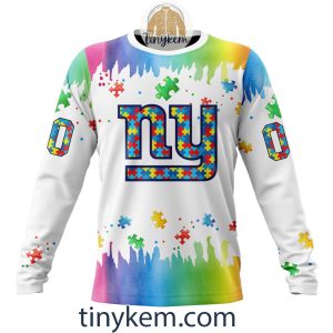New York Giants Autism Tshirt Hoodie With Customized Design For Awareness Month2B4 R06EY