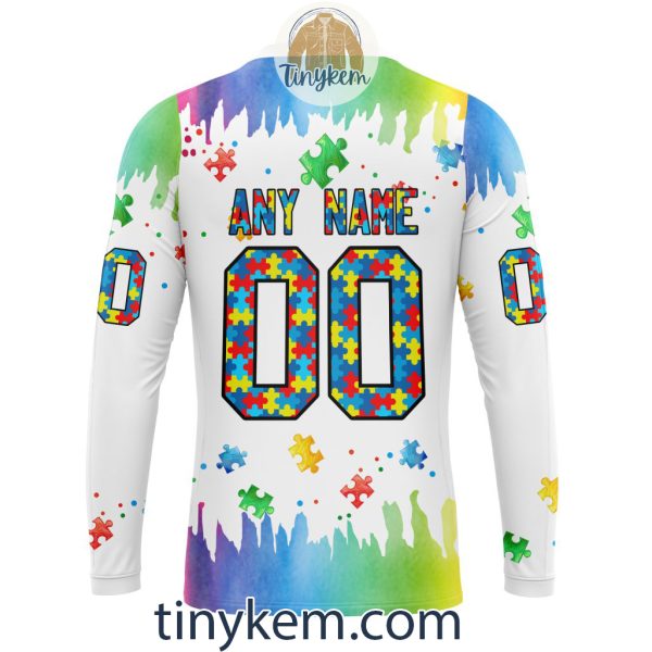 New York Giants Autism Tshirt, Hoodie With Customized Design For Awareness Month