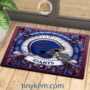 New York Giants Stained Glass Design Doormat2B3 m1p1Q
