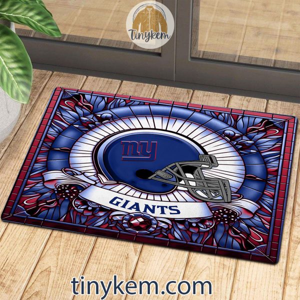 New York Giants Stained Glass Design Doormat