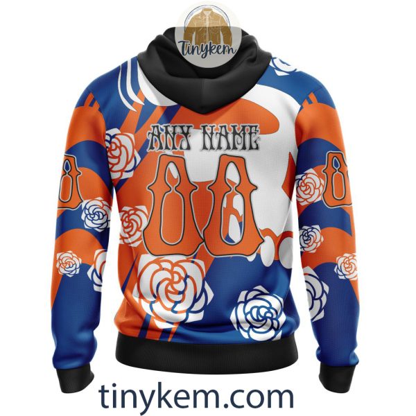 New York Islanders Customized Hoodie, Tshirt With Gratefull Dead Skull Design