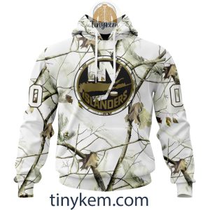 New York Islanders Camo Hockey V-neck Long Sleeve Jersey