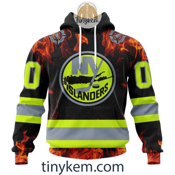 New York Islanders Firefighters Customized Hoodie, Tshirt, Sweatshirt