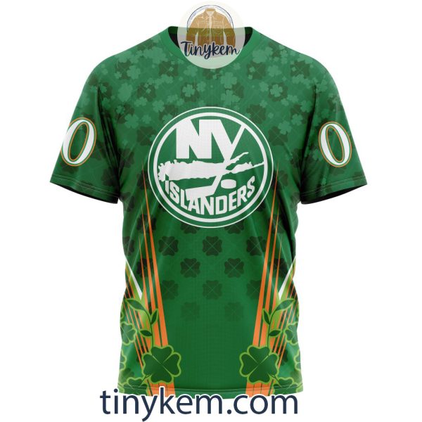 New York Islanders Shamrocks Customized Hoodie, Tshirt: Gift for St Patrick’s Day