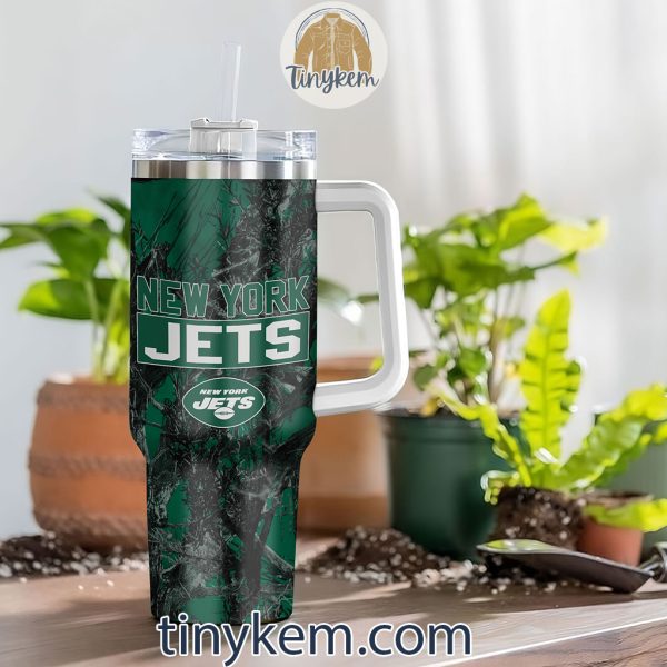 New York Jets Realtree Hunting 40oz Tumbler