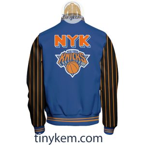 New York Knicks Baseball Jacket With Arm Stripes2B3 LyIPp