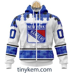 New York Rangers Autism Awareness Customized Hoodie Tshirt Sweatshirt2B2 mmHdc