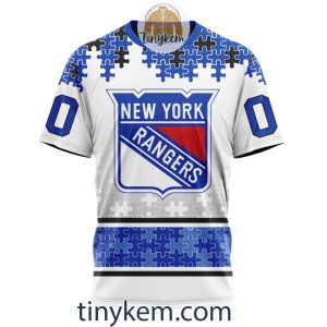 New York Rangers Autism Awareness Customized Hoodie Tshirt Sweatshirt2B6 zeJ8I