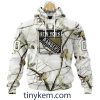 Ottawa Senators Customized Hoodie, Tshirt With White Winter Hunting Camo Design