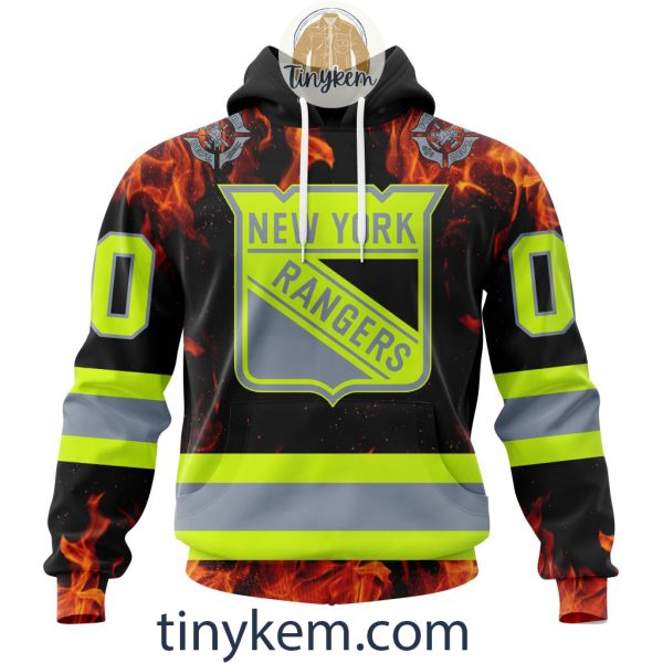 New York Rangers Firefighters Customized Hoodie, Tshirt, Sweatshirt
