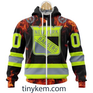 New York Rangers Firefighters Customized Hoodie Tshirt Sweatshirt2B2 npjXo