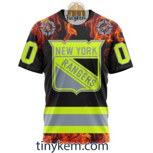 New York Rangers Firefighters Customized Hoodie Tshirt Sweatshirt2B6 HNvve